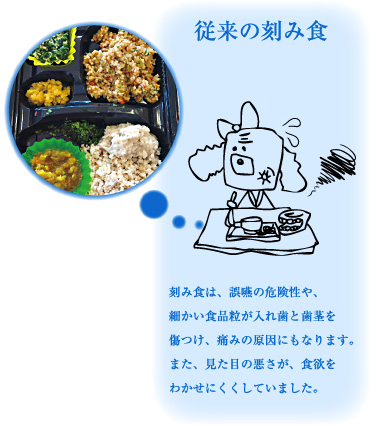 従来の刻み食